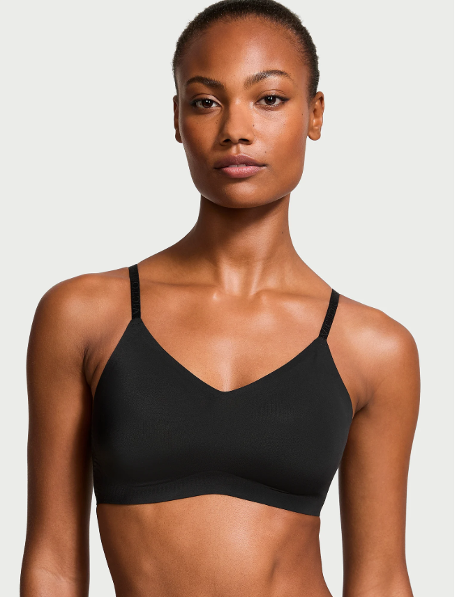 Brasier cómodo sin aros y ligeramente forrado XL  negro